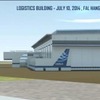 A320組み立てラインの3Dイメージ（動画キャプチャ）