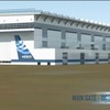 A320組み立てラインの3Dイメージ（動画キャプチャ）