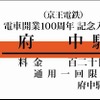 京王線開業100周年記念入場券