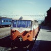 30年ほど前に現役で走っていた頃のレールバス（野辺地駅）