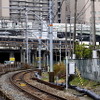 JR貨物梅田駅から東海道線方面を見る（2013年2月）