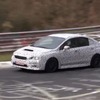 ドイツ・ニュルブルクリンクで開発テスト中の次期スバルインプレッサWRXのテストカー