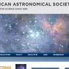 アメリカ天文学会webサイト