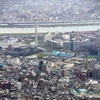 東京スカイツリーから亀戸線を見下ろす