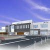 7月6日から使用を開始する八尾駅橋上駅舎のイメージ。