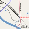 柳が丘駅（仮称）の位置。国道245号の高架下に建設される。