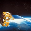 海洋観測衛星「もも1号」のイメージ。