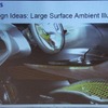 OLEDによって、内装のメータパネルやアンビエント照明など新しいライティングを提案する