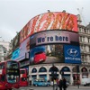 英ロンドン・ピカデリーサーカスのヒュンダイの巨大広告
