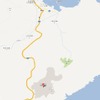 内之浦港から内之浦宇宙観測所までの地図(Google マップ)。
