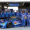 SUBARU BRZ陣営は、惜しくもGT300クラス開幕3戦連続ポール達成ならず。写真：SUBARU/STI（第2戦にて）