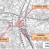 都市計画が決定した3事業の位置。渋谷駅南街区は東横線の旧・渋谷駅跡地にビルを建設する。
