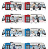 「鉄道むすめラッピング電車」のイメージ。15人を2編成に分けて描く。