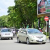 プノンペン市街の交差点