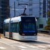 富山ライトレール富山港線で運行されているTLR0600形の0606編成。