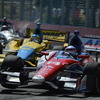 佐藤琢磨はマシントラブルでリタイアした（24位）。写真：IndyCar