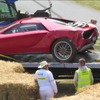 グッドウッドで事故を起こし、積車で移動するジウジアーロ パルクール