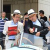 審査風景。日産自動車中村史郎氏（左）と、元オペルデザイナーの児玉英雄氏