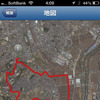 地図を全画面に表示したり、その地図を航空写真に変えることも可能だ。