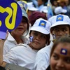野党救国党支持者、首都プノンペン