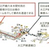 六本木駅の改札通過サービスのイメージ。9月27日から開始する。