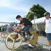自転車のフィッティングを行っているところ