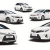 トヨタの欧州ハイブリッド車ラインナップ