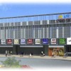 2014年春の完成を目指す三国ヶ丘駅改良事業の全面開業イメージ（東側）。今回は駅舎の橋上化と東西自由通路のみ使用を開始する。