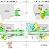 今回の橋上化に伴う変更点。南海の改札口が1カ所に集約されるほか、西口の改札口や改札内地下道などが閉鎖される。