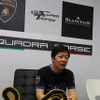 優勝した中谷明彦選手（ランボルギーニ・ブランパン・スーパートロフェオ 第3戦）