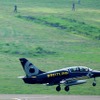 滑走路を挟んだ対面側にも多くの航空ファンが。