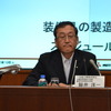 説明会に登壇した三菱重工 鯨井洋一航空宇宙事業本部長