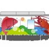 車体は伊勢神宮や海の幸などが描かれる。