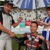 五十嵐博監督（YSP酒田）と中須賀選手