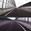 高速道路。すぐ横のフェンスが流れずにはっきり写っていることに驚いた。明るい状況ならかなり高速で動くものでもブレずに撮影できるようだ。