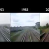 英BBC放送が公開した前面展望の動画。60年前、30年前と現在の鉄道路線を並べて比較している。