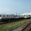 車両基地がある終点の荒砥駅。ミニSLの運転などが行われる。