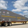 ユニオン・パシフィック鉄道が開発した空気抵抗を減らすコンテナ。片側が大きく斜めにカットされ、機関車とコンテナ貨車の車高の段差をなだらかにつなぐ