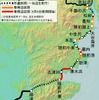 柳津～気仙沼間を結ぶ気仙沼線BRTの路線図。当初は専用道が約2kmしかなかったが、その後も順次整備され、9月5日ダイヤ改正時点で専用道の距離は約22kmになった。