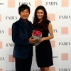 新ブランド「FABIA」の発表イベントに参加した山田優さん・石田純一さん