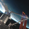 「ハーモニー」（第2結合部）に結合したシグナス補給船（出典：JAXA/NASA）