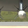 ハープーン・ミサイルを装填したボーイングF/A‐１８Fスーパーホーネット（動画キャプチャ）