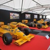 こちらもホンダのブース。ホンダ F1第2期の名車が並ぶ。手前はロータス・ホンダ 99T（1987年）