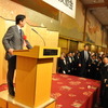 2013年の自動車団体新年賀詞交換会に出席した安部晋三首相