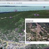 Google Earth で「プレビュー」フォルダの画像を表示