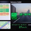 スマートループ・アイによって車線ごとの車両数を捉えたデモ映像。車線ごとに通過車両数が示されている
