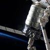 ISSに結合しているシグナス補給船（出典：JAXA／NASA）