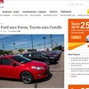上半期の車名別世界新車販売を巡るトヨタの主張を伝えた米『The Detroit News』