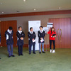 競技開始を待つ出場者。一番左が優勝したアウディ三重津の山田さん。