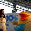 JR西日本「ICOCA」10周年記念セレモニーに参加した仲間由紀恵さん